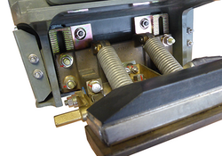 Current Collector Device (CCD) showing the adjusting rack