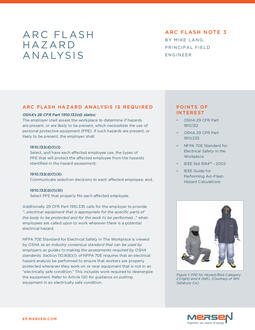 Cover of AFN3 - Arc Flash Hazard Analysis - Tech Topic